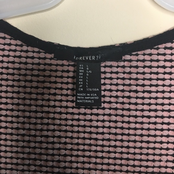 Forever 21 Fanned Pink and Black Dotted Shirt - Picture 5 of 7